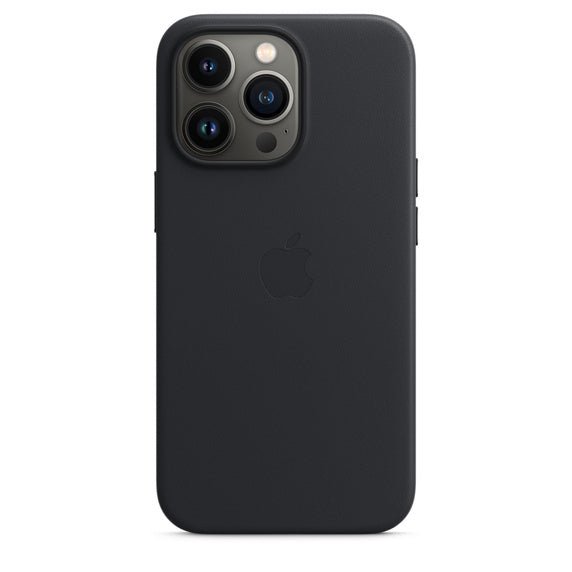 Husa compatibila cu iPhone 13 Pro Max cu MagSafe, Piele - Culoare Midnight