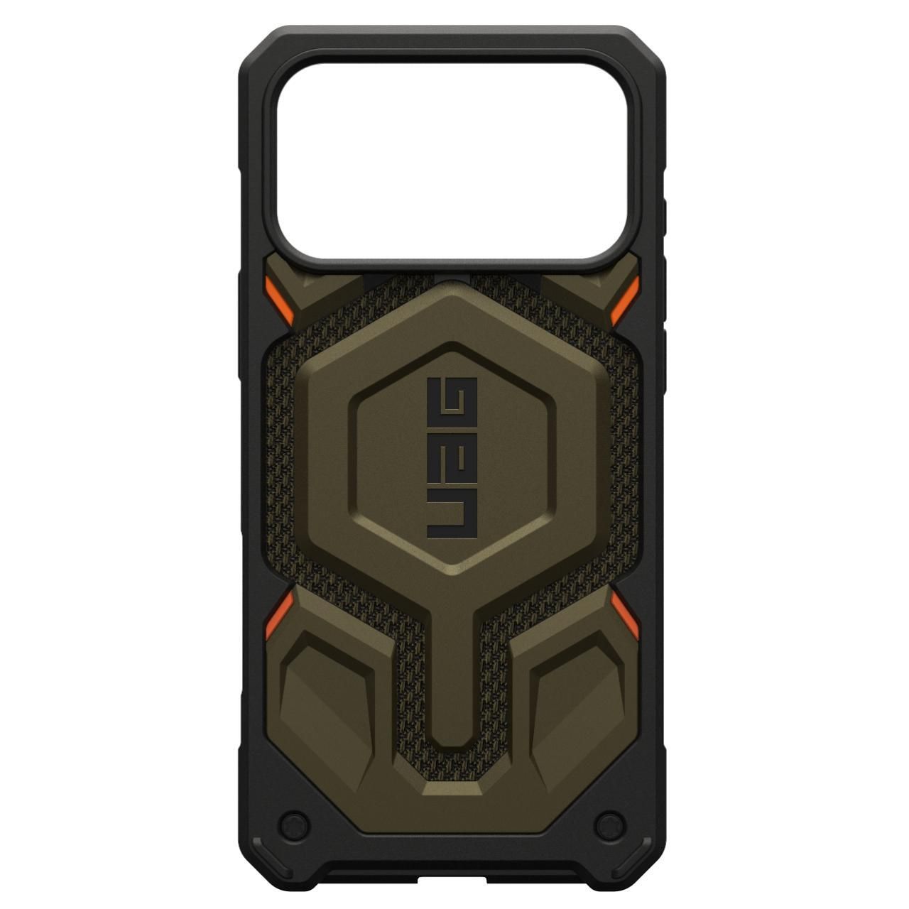 Husa iPhone 17 Pro, UAG Monarch Pro Kevlar cu MagSafe, Element Green