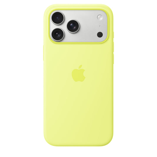 Husa Apple iPhone 17 Pro Max Silicone cu MagSafe – Neon Yellow