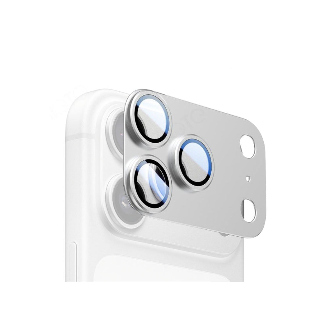 Folie Camere iPhone 18 Pro - KIT, FullGlue Cover, Metallic, Silver