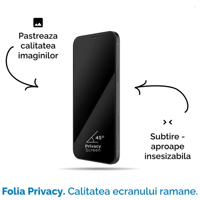 Folie Sticla iPhone 14 Plus, 3D PRIVACY SERIES - mag-genius-accesorii