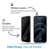 Folie Sticla Securizata iPhone 15, 3D PRIVACY SERIES