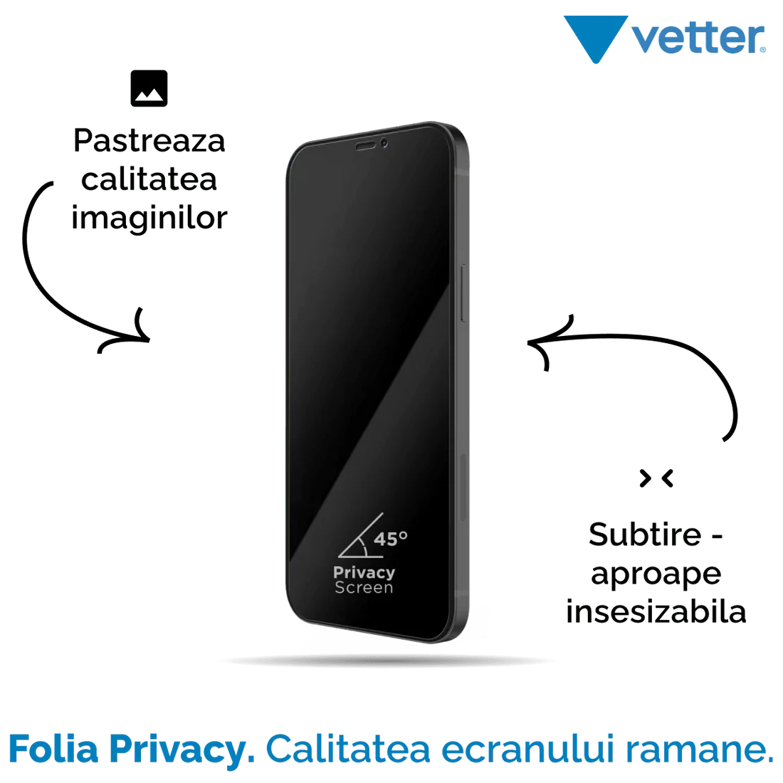 FOLIE IPHONE 12 PRO, 12, 3D PRIVACY SERIES - mag-genius-accesorii
