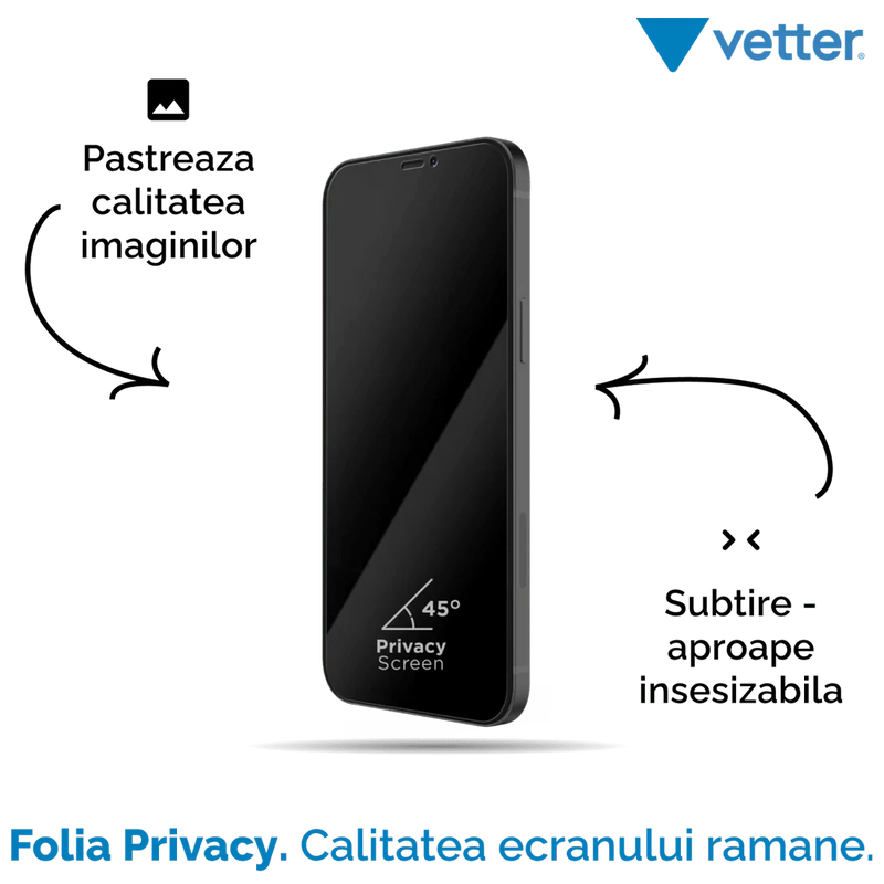FOLIE IPHONE 12 PRO, 12, 3D PRIVACY SERIES - mag-genius-accesorii