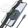 Incarcator Wireless 3 in 1, Magnetic, Hoco CW41 Delight, Type-C, 15W, Negru - mag-genius-accesorii