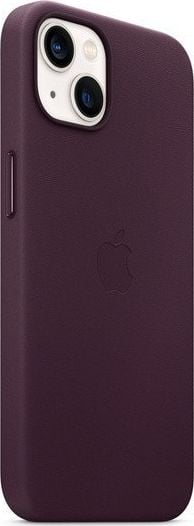 Husa compatibila cu iPhone 13 cu MagSafe, Piele Dark Cherry