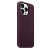 Husa compatibila cu iPhone 13 pro cu MagSafe, Piele - Culoare Dark Cherry