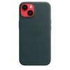 Husa compatibila cu iPhone 14 cu MagSafe, Piele - Culoare Forest Green
