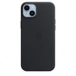Husa compatibila cu iPhone 14 cu MagSafe Piele - Culoare Midnight