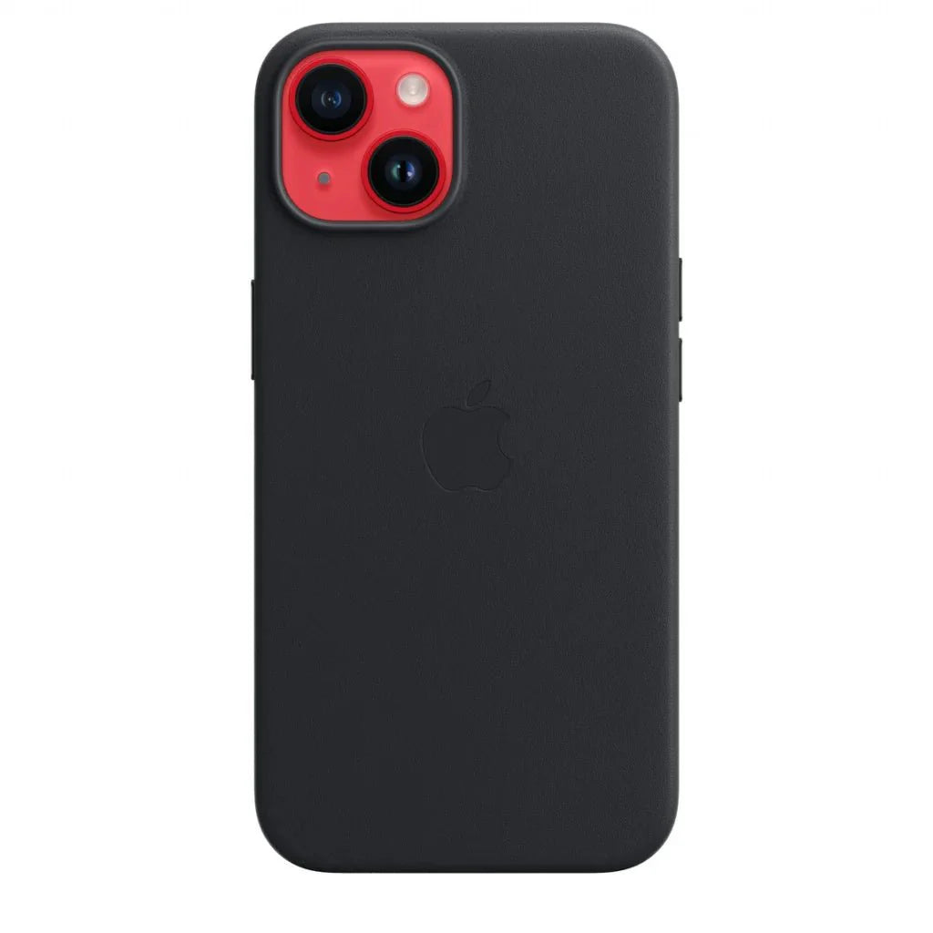 Husa compatibila cu iPhone 14 cu MagSafe Piele - Culoare Midnight