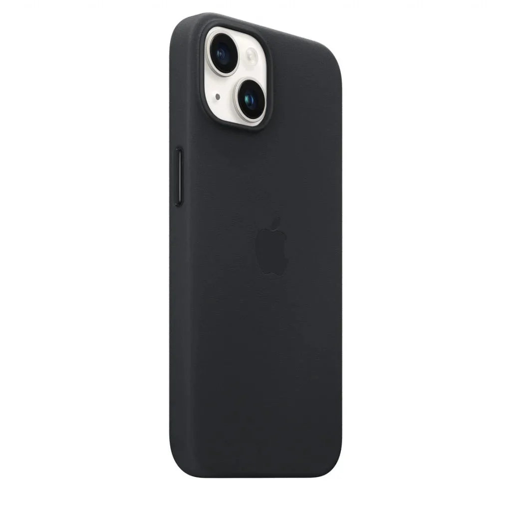 Husa compatibila cu iPhone 14 cu MagSafe Piele - Culoare Midnight
