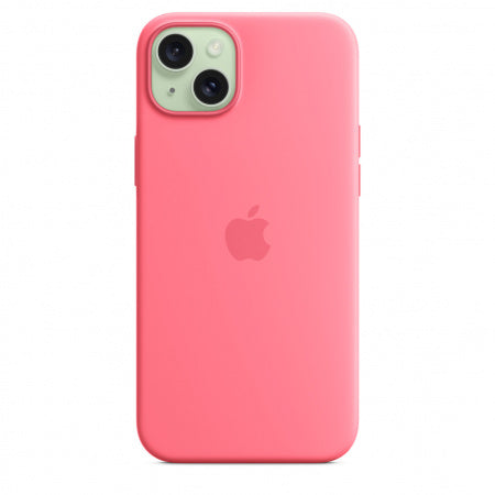 Husa compatibila cu iPhone 15 Silicon cu MagSafe, Pink
