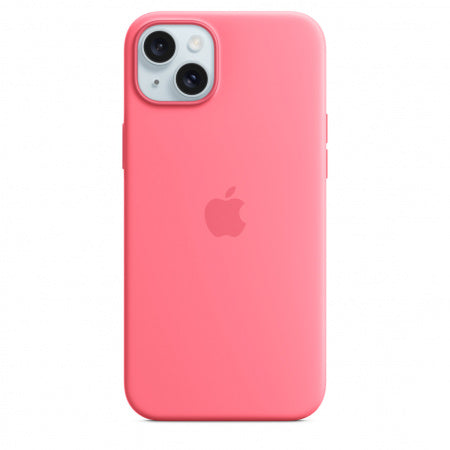 Husa compatibila cu iPhone 15 Silicon cu MagSafe, Pink