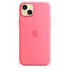 Husa compatibila cu iPhone 15 Silicon cu MagSafe, Pink