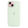 Husa compatibila cu iPhone 15 Silicon cu MagSafe, Soft Mint