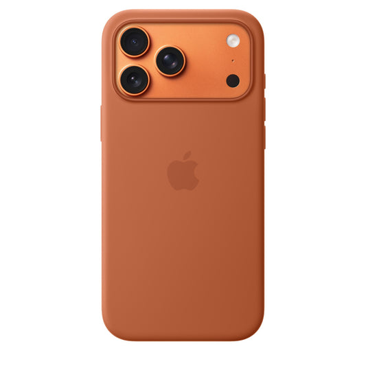 Husa compatibila cu iPhone 17 Pro Max Silicone cu MagSafe – Terra Cotta