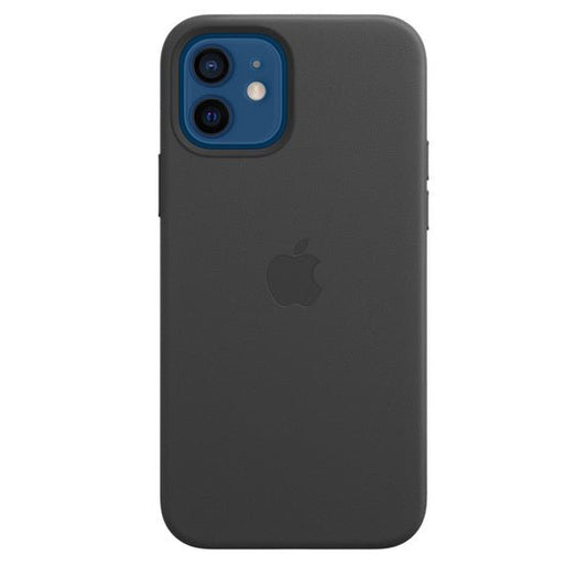 Husa de protectie cu MagSafe compatibila cu iPhone 12 Mini, Piele - Culoare Black