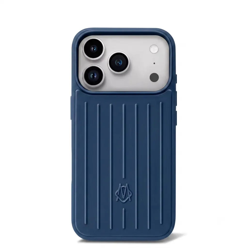 Husă iPhone 18 Pro din Aluminiu Rimowa, Deep Blue