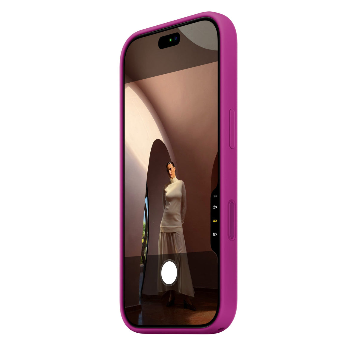 Husa iPhone 18 Pro Max Silicone Case cu MagSafe, Magenta