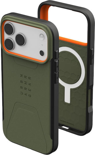 Husă iPhone 18 Pro Max UAG Civilian cu MagSafe, Olive