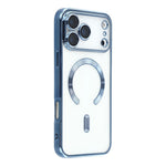 Husă iPhone 18 Pro Plating Delux cu MagSafe, Sky Blue