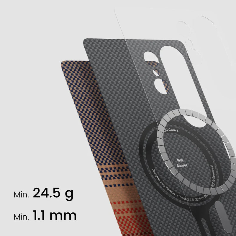 Husa Samsung S25 Plus  Kevlar MagEZ 5 Sunset 600D - Aramidă, MagSafe