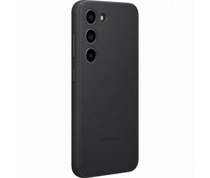 Husa din piele compatibila cu Samsung Galaxy S23, Midnight, vedere 4