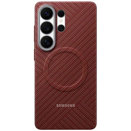 Husa Samsung S26 Ultra Originala, Carbon Magnet Case, Rosie