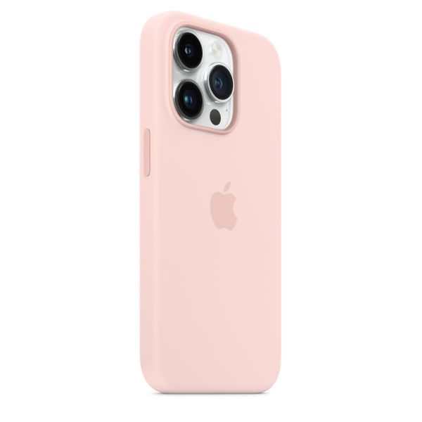 Husa iPhone 14 Pro Apple cu MagSafe , Silicon,Chalk Pink