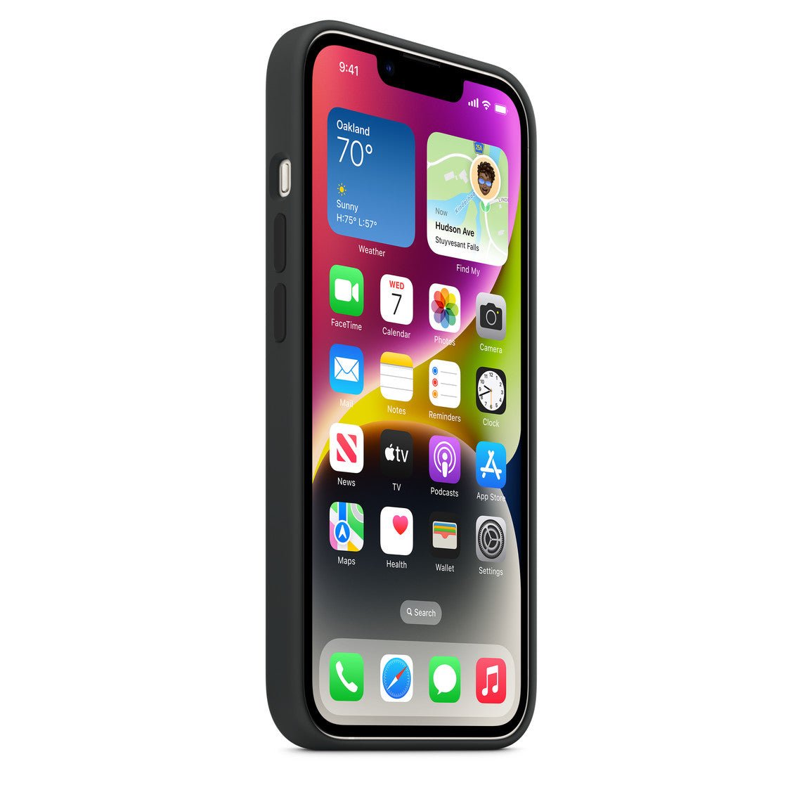 Husa de protectie Apple cu MagSafe pentru iPhone 14 Plus, Silicon Midnight - mag-genius-accesorii