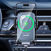 Suport Auto cu incarcare Wireless, 10W, cu cleme laterale, montaj Grila/Bord, brat ajustabil,