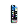 Husa de protectie Apple cu MagSafe pentru iPhone 14 Pro, Piele - Culoare Forest Green - mag-genius-accesorii