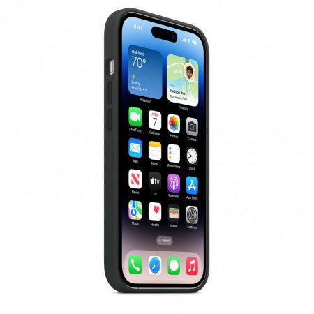 Husa de protectie Apple cu MagSafe pentru iPhone 14 Pro Max, Silicon Midnight - mag-genius-accesorii