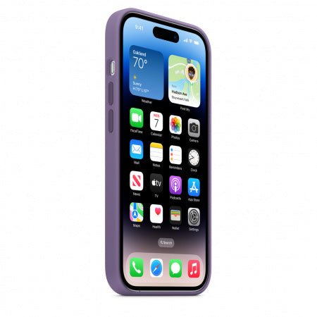 Husa de protectie Apple cu MagSafe pentru iPhone 14 Pro Max, Silicon Iris - mag-genius-accesorii