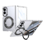 Husă Samsung Z Fold 8 MagRing integrală, Clear/Black