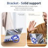 Husă Samsung Z Fold 8 MagRing integrală, Clear/Blue