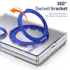 Husă Samsung Z Fold 8 MagRing integrală, Clear/Blue