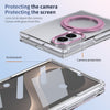 Husă Samsung Z Fold 8 MagRing integrală, Clear/Pink