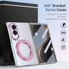 Husă Samsung Z Fold 8 MagRing integrală, Clear/Pink