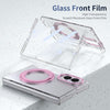 Husă Samsung Z Fold 8 MagRing integrală, Clear/Pink