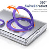 Husă Samsung Z Fold 8 MagRing integrală, Clear/Purple