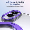 Husă Samsung Z Fold 8 MagRing integrală, Clear/Purple