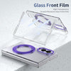 Husă Samsung Z Fold 8 MagRing integrală, Clear/Purple