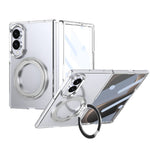 Husă Samsung Z Fold 8 MagRing integrală, Clear/Silver