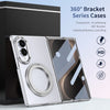 Husă Samsung Z Fold 8 MagRing integrală, Clear/Silver