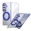 Husă Samsung Z Fold 8 Ultra MagRing integrală, Clear/Blue