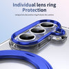 Husă Samsung Z Fold 8 Ultra MagRing integrală, Clear/Blue