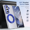 Husă Samsung Z Fold 8 Ultra MagRing integrală, Clear/Blue