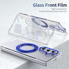 Husă Samsung Z Fold 8 Ultra MagRing integrală, Clear/Blue