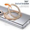 Husă Samsung Z Fold 8 Ultra MagRing integrală, Clear/Desert Gold